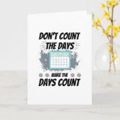 カウントしない日をカウントする日 カード (黄色い花)