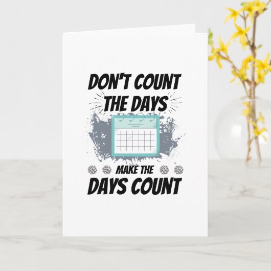 カウントしない日をカウントする日 カード (黄色い花)