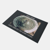 カウントなしサニーアワーサンディアルウェルカム ドアマット (アングル)