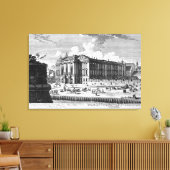 カウントのために建てられたトラウトソン宮殿のビュー キャンバスプリント (インサイチュ (リビング))