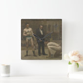 カウントの取得 スクエア壁時計 (ホーム)