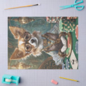 カウントカードスティームパンクチワワトランプのポーカーボス 薄葉紙 (クラフト)