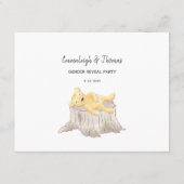 カウントゲームテディベアとビーを推測 エンクロージャーカード (裏面)