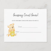 カウントゲームテディベアとビーを推測 エンクロージャーカード (正面)