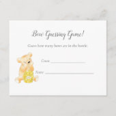 カウントゲームボーイテディベアとビー エンクロージャーカード (正面)