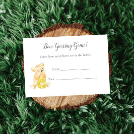 カウントゲームボーイテディベアとビー エンクロージャーカード