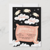 カウントシープスランバーパーティー誕生日招待状 招待状 (正面)