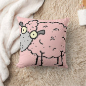 カウントシープピンク装飾用クッション – デザイナーギフト クッション (ブランケット)