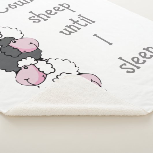 カウントシープ私が寝るまでナイトタイム引用文ことわざ シェルパブランケット (3/4)