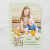 カウントダウンからクリスマスフォトホリデーカード 招待状 (正面/裏面)