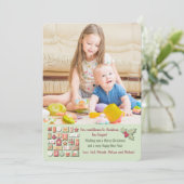 カウントダウンからクリスマスフォトホリデーカード 招待状 (スタンド正面)