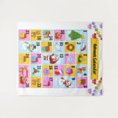 カウントダウンからクリスマス降臨暦 タペストリー (正面(横))