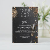 カウントダウンとシャンパン大晦日のパーティー 招待状 (スタンド正面)