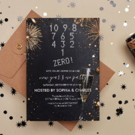 カウントダウンとシャンパン大晦日のパーティー 招待状