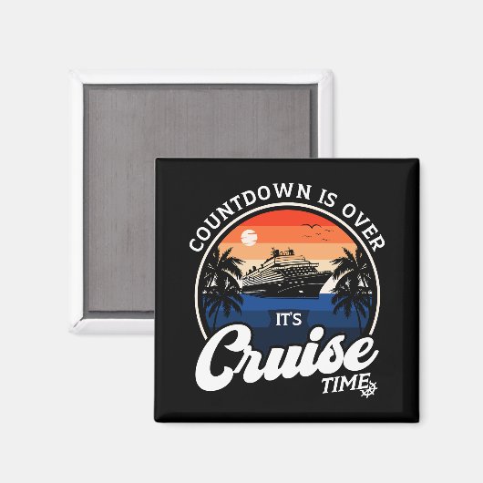 カウントダウンはクルーズタイムファミリーバケーションを終えた マグネット (正面/裏面)