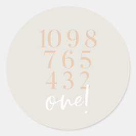 カウントダウンステッカー ラウンドシール