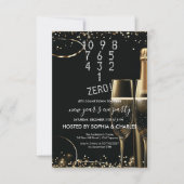 カウントダウンホワイトシャンパーニュ大晦日パーティー 招待状 (正面)