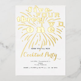 カウントダウンモダンフェスティバル大晦日パーティー 箔招待状