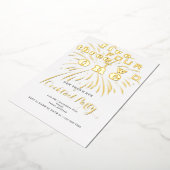 カウントダウンモダンフェスティバル大晦日パーティー 箔招待状 (回転した状態)