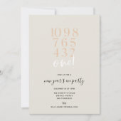 カウントダウン大晦日パーティの招待状 招待状 (正面)