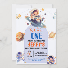 カウントダウン宇宙飛行士宇宙誕生日 招待状