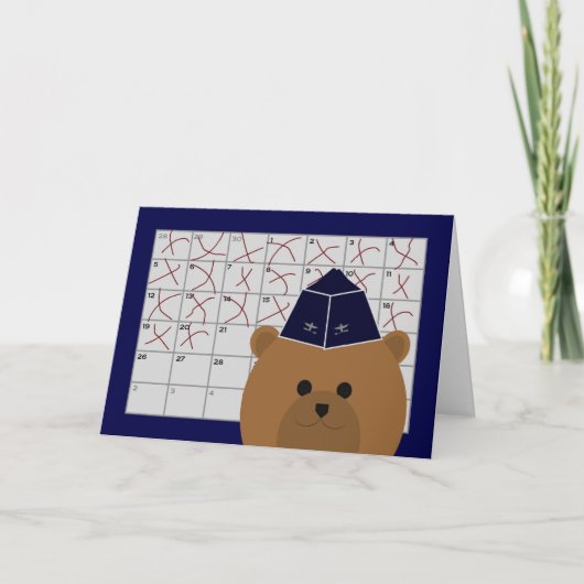 カウントダウン日を再び表示 – 空軍 カード (正面)