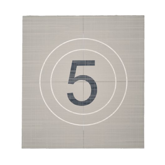 カウントダウン移動 ノートパッド (正面)