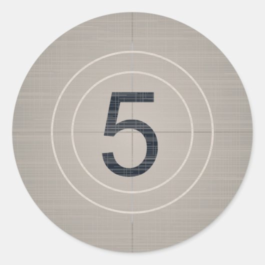 カウントダウン移動 ラウンドシール (正面)