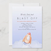 カウントダウン！宇宙誕生日パーティー 招待状 (正面)