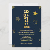 カウントダウン – 海軍金ゴールド新年イブパーティー 招待状 (正面)