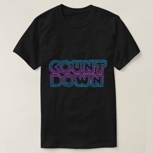 カウントダウ擦り切れたン[ルック] Tシャツ (デザイン正面)