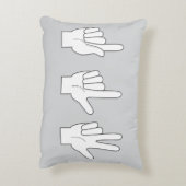 カウントハンズピローよくはしゃぐ- & Educational アクセントクッション (裏面(縦))