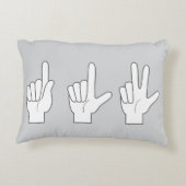 カウントハンズピローよくはしゃぐ- & Educational アクセントクッション (裏面)