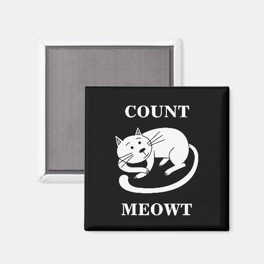カウントメウト子猫おもしろいキャットプン マグネット (正面/裏面)