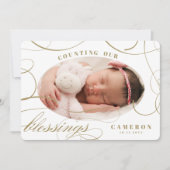 カウント当社の恵み休日の誕生発表 シーズンカード (正面)