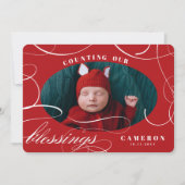 カウント当社の恵み休日の誕生発表 シーズンカード (正面)