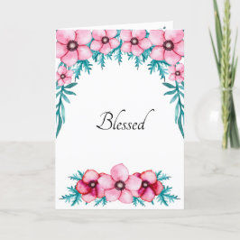 カウント恵み水色の位置（ピンク） サンキューカード