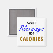 カウント恵み非カロリー磁石 マグネット (正面/裏面)