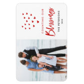 カウント我々の恵みホリデーフォトマグネット マグネット (縦)