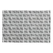 カウント日ブラックオンカスタム色 枕カバー (裏面)