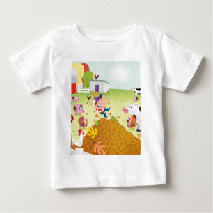 カウント時間 – Farmyard ベビーTシャツ