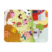 カウント時間 – Farmyard マグネット (横)