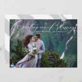 カウント私たちの恵みの休日のフォトカード シーズンカード (正面/裏面)