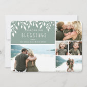 カウント私たちの恵みホリデーフォトコラージュカード シーズンカード (正面)