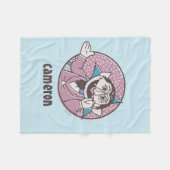 カウント |いつでも私を当てにできる フリースブランケット (正面(横))