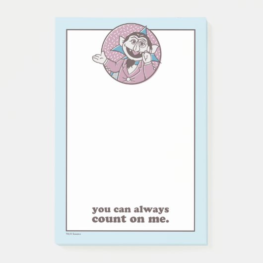 カウント |いつでも私を当てにできる ポストイット (正面)