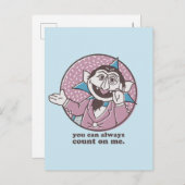 カウント |いつでも私を当てにできる ポストカード (正面/裏面)