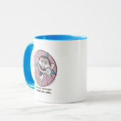 カウント |いつでも私を当てにできる マグカップ (正面左)