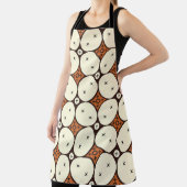 カウンモチーフ、ジャワのろうけつ染めシームレスパターン、SIM エプロン (インサイチュ)