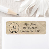 カウ初期のズカスタムイニシャル住所 シール (インサイチュ)